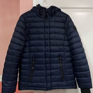 Michael Kors Women's Navy Puffer Jacket